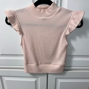 Baby pink crop top
